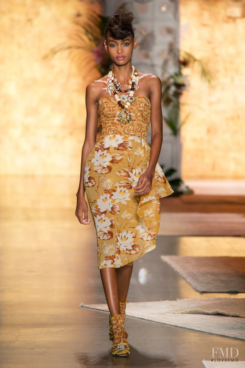 Blesnya Minher featured in  the Anna Sui fashion show for Spring/Summer 2019