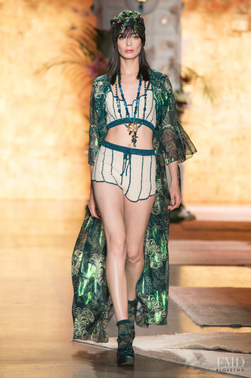 Cristina Piccone featured in  the Anna Sui fashion show for Spring/Summer 2019