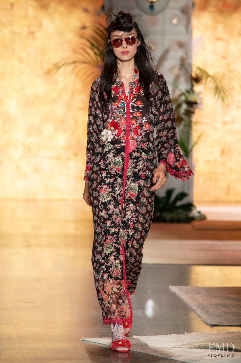 Fei Fei Sun featured in  the Anna Sui fashion show for Spring/Summer 2019