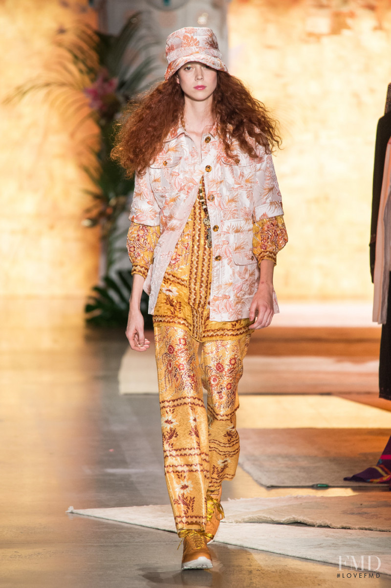 Natalie Westling featured in  the Anna Sui fashion show for Spring/Summer 2019