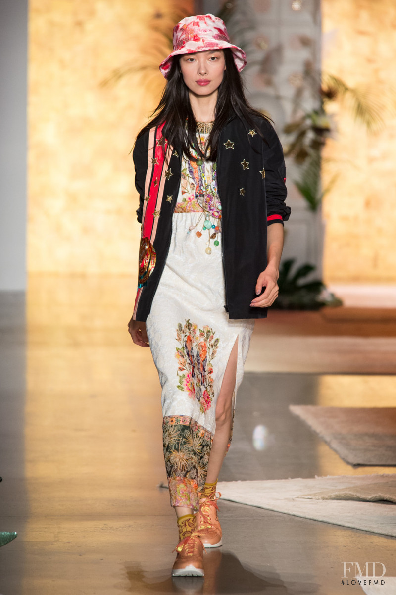 Fei Fei Sun featured in  the Anna Sui fashion show for Spring/Summer 2019