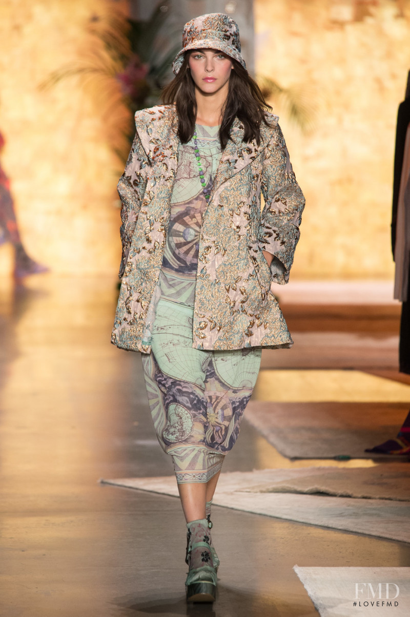 Vittoria Ceretti featured in  the Anna Sui fashion show for Spring/Summer 2019