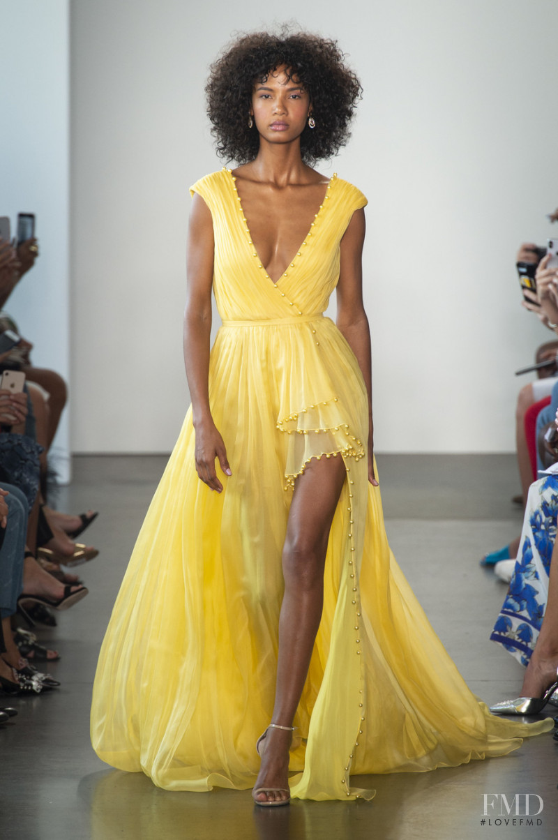 Ariela Soares featured in  the Pamella Roland fashion show for Spring/Summer 2019