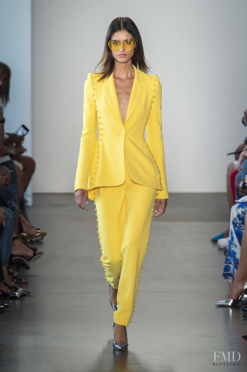 Claudia Martin featured in  the Pamella Roland fashion show for Spring/Summer 2019