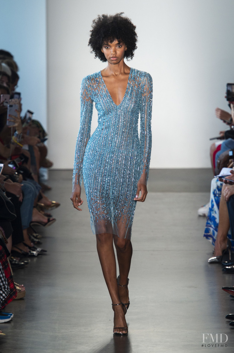 Djenice Duarte Silva featured in  the Pamella Roland fashion show for Spring/Summer 2019