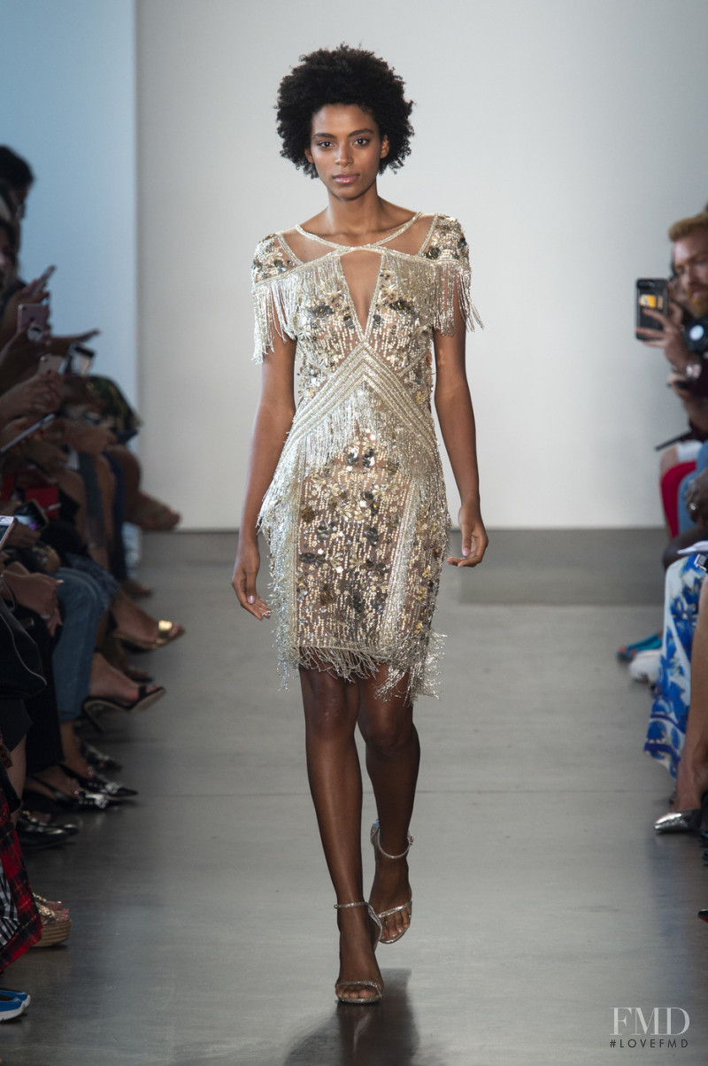 Alécia Morais featured in  the Pamella Roland fashion show for Spring/Summer 2019