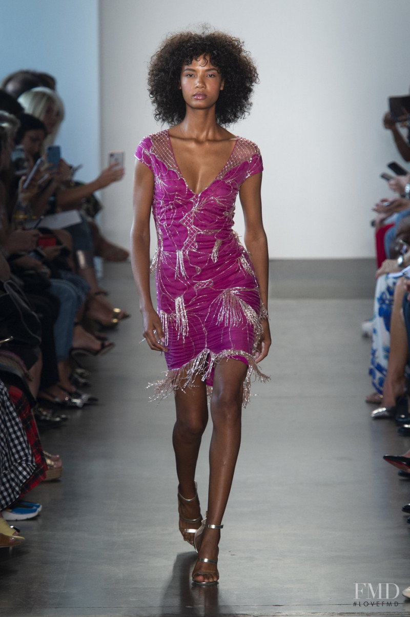 Ariela Soares featured in  the Pamella Roland fashion show for Spring/Summer 2019