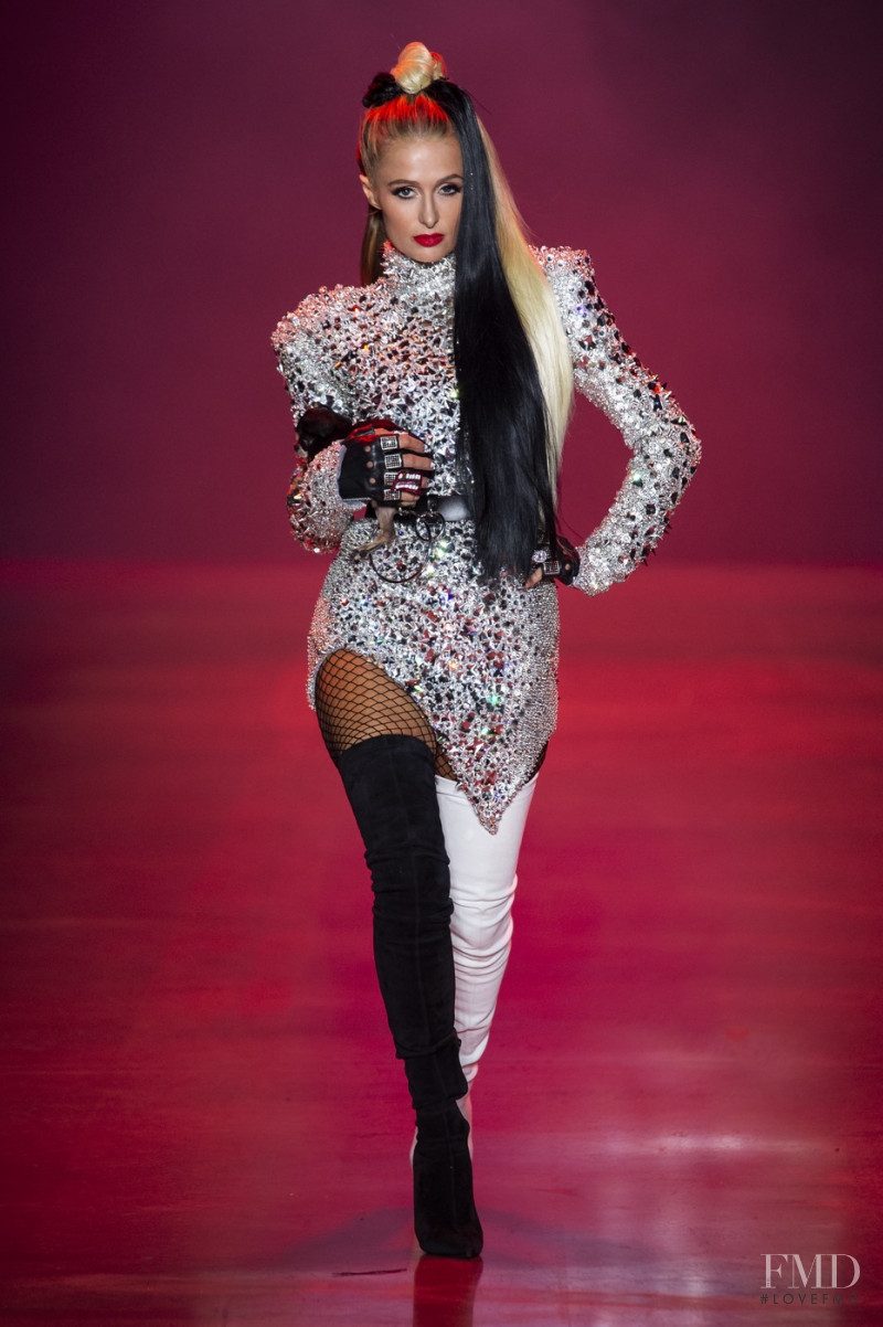 Paris Hilton featured in  the The Blonds fashion show for Spring/Summer 2019