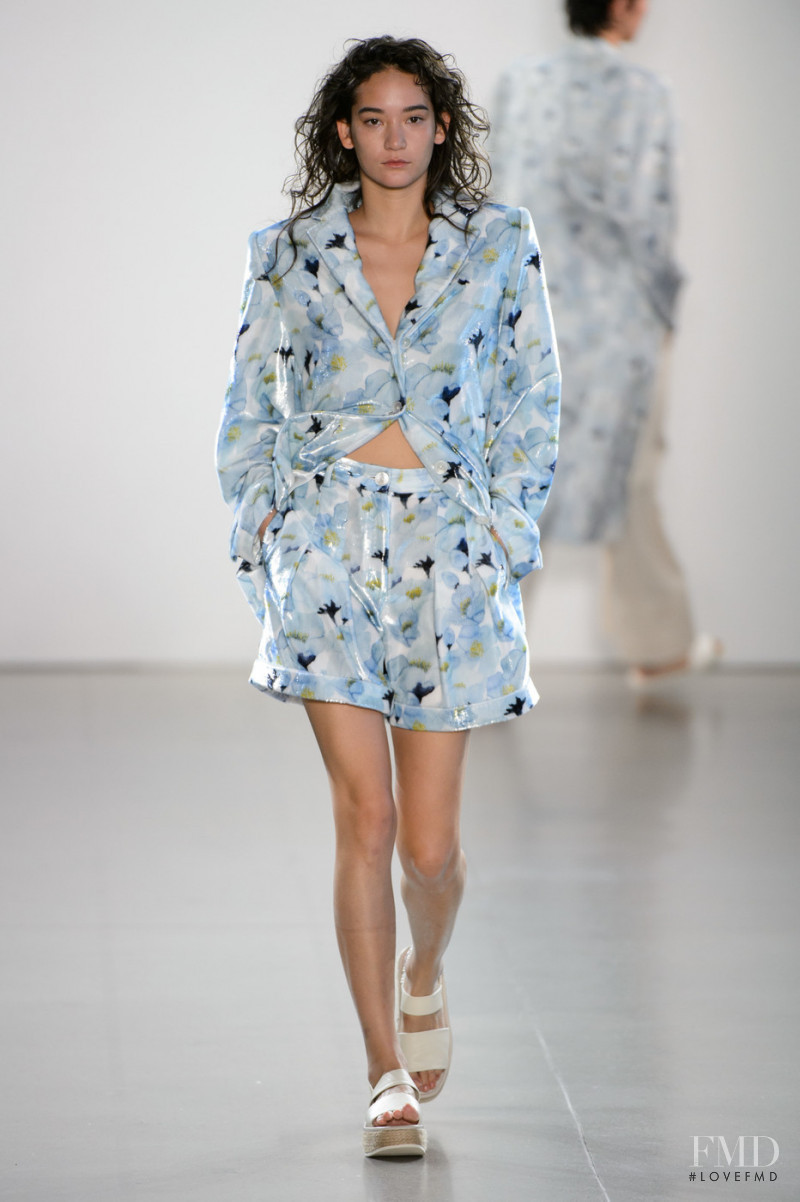 Mona Matsuoka featured in  the Claudia Li fashion show for Spring/Summer 2019