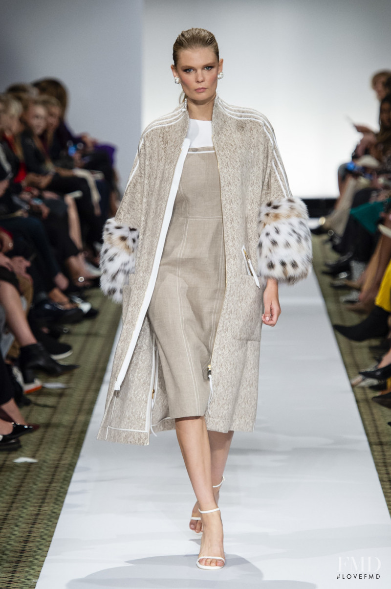 Alexandra Elizabeth Ljadov featured in  the Dennis Basso fashion show for Spring/Summer 2019