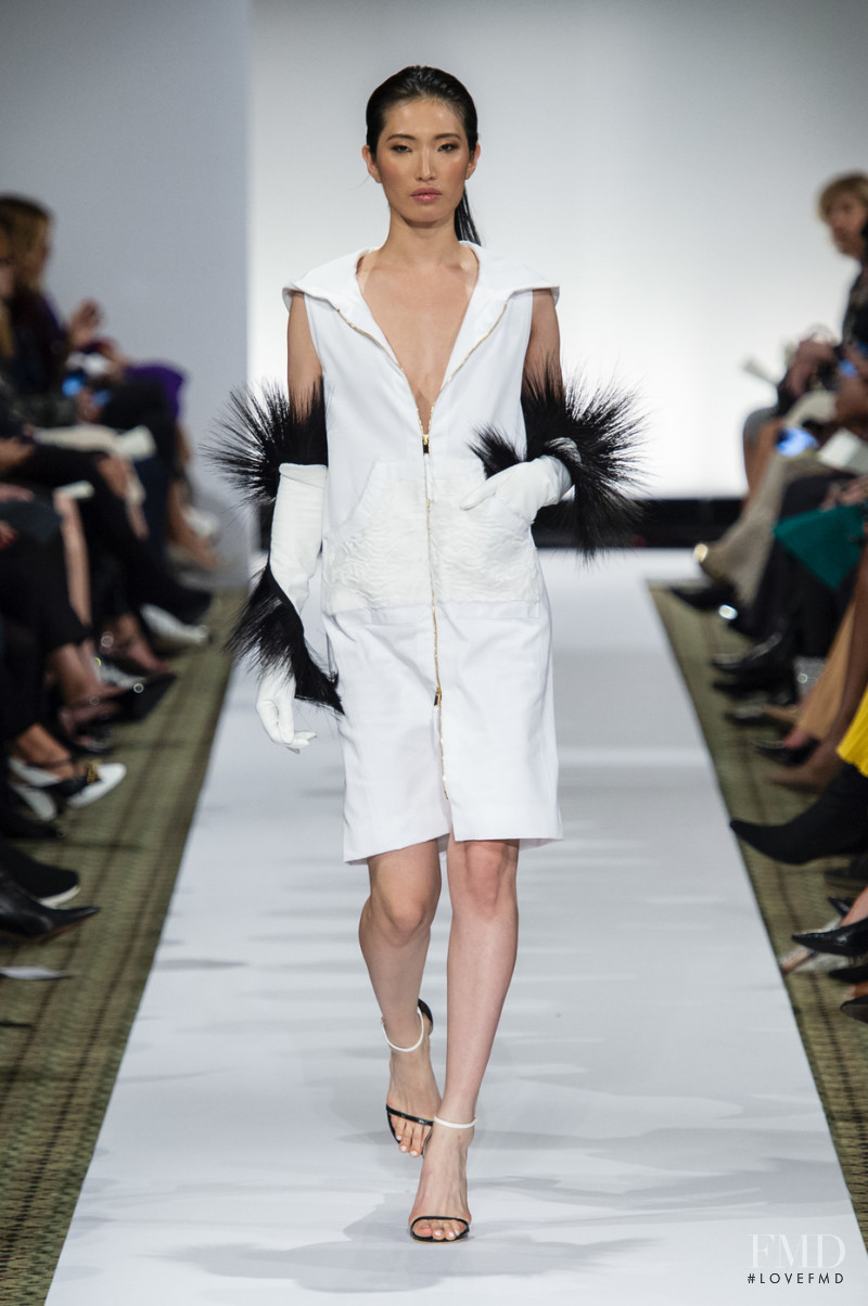Nuri Sole featured in  the Dennis Basso fashion show for Spring/Summer 2019