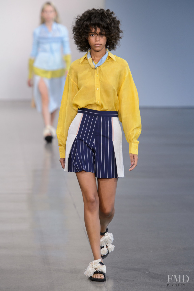 Lisa Washington Buramenda featured in  the Tome fashion show for Spring/Summer 2019