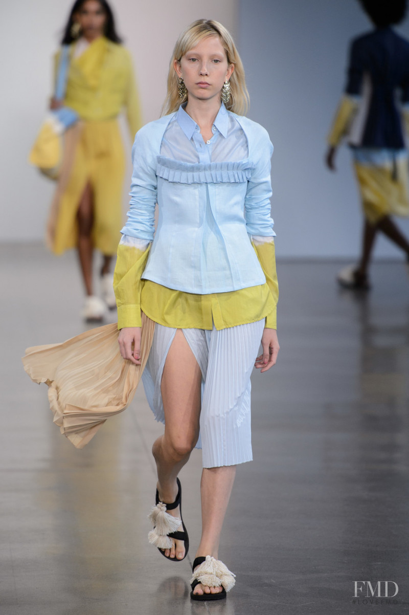 Sonia Komarova featured in  the Tome fashion show for Spring/Summer 2019