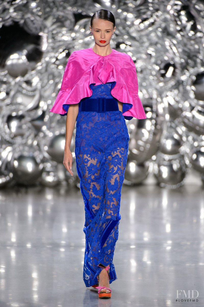 Marija Shatilo featured in  the Naeem Khan fashion show for Spring/Summer 2019