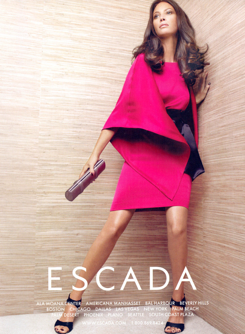 Christy Turlington featured in  the Escada advertisement for Spring/Summer 2008