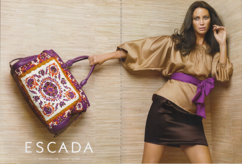 Christy Turlington featured in  the Escada advertisement for Spring/Summer 2008