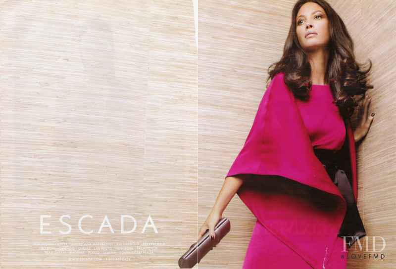 Christy Turlington featured in  the Escada advertisement for Spring/Summer 2008