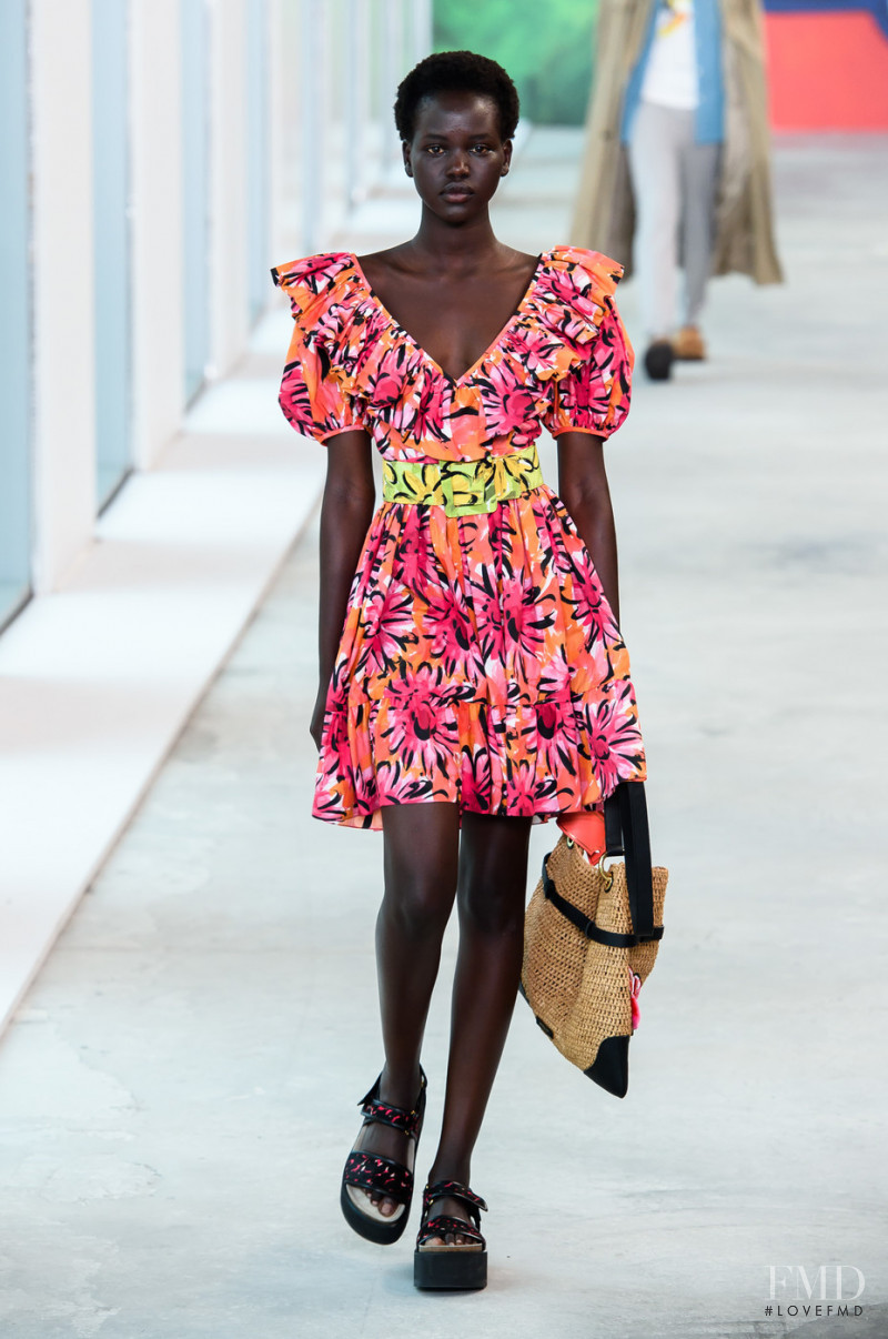 Adut Akech Bior featured in  the Michael Kors Collection fashion show for Spring/Summer 2019