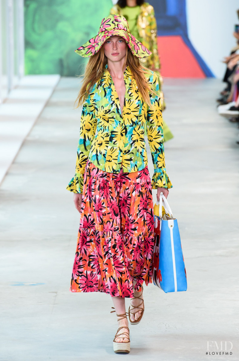 Rianne Van Rompaey featured in  the Michael Kors Collection fashion show for Spring/Summer 2019