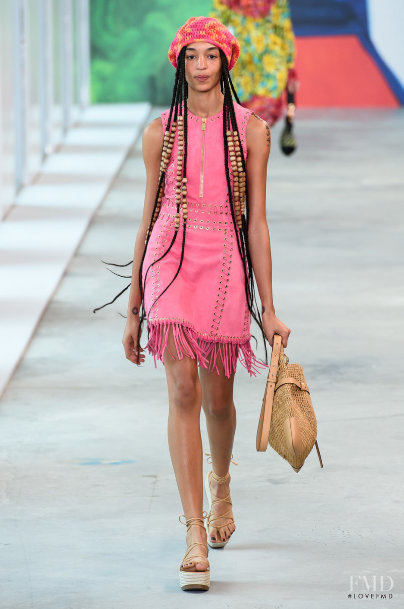 Indira Scott featured in  the Michael Kors Collection fashion show for Spring/Summer 2019