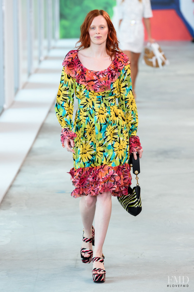 Karen Elson featured in  the Michael Kors Collection fashion show for Spring/Summer 2019