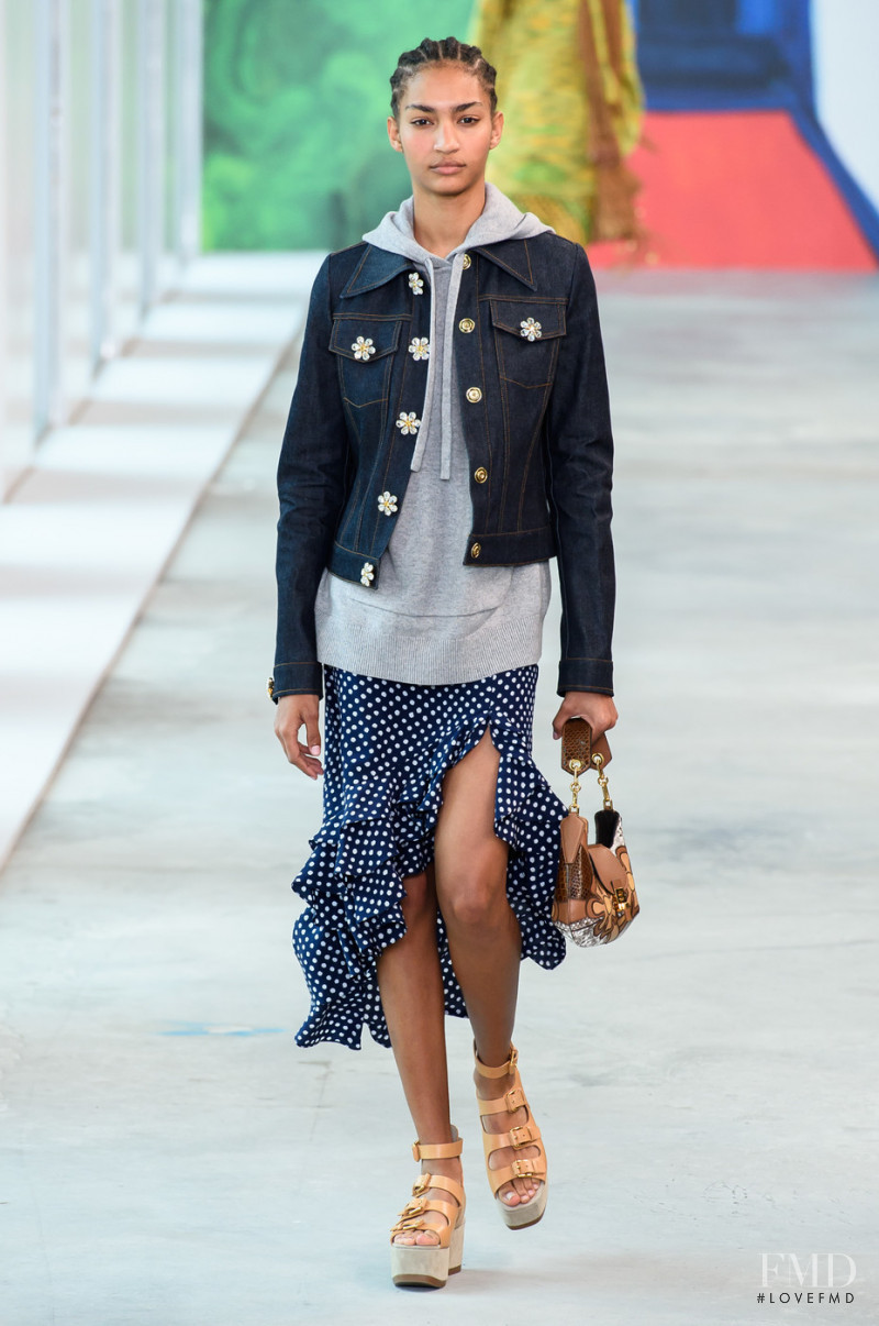 Anyelina Rosa featured in  the Michael Kors Collection fashion show for Spring/Summer 2019