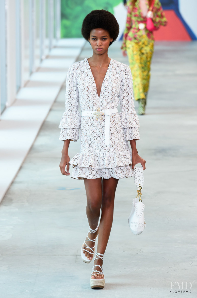 Blesnya Minher featured in  the Michael Kors Collection fashion show for Spring/Summer 2019