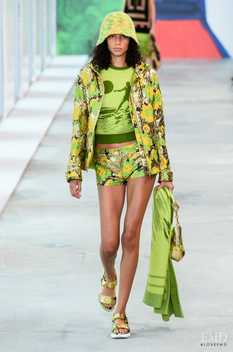Binx Walton featured in  the Michael Kors Collection fashion show for Spring/Summer 2019