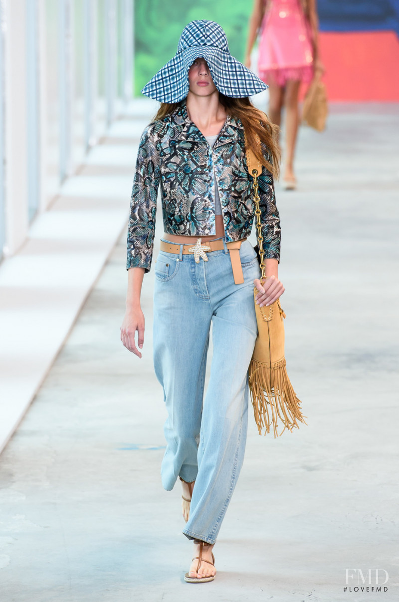 Julia Merkelbach featured in  the Michael Kors Collection fashion show for Spring/Summer 2019