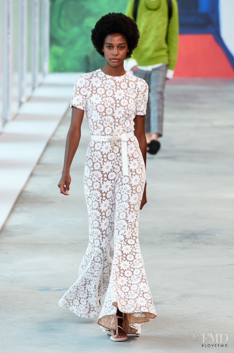 Karly Loyce featured in  the Michael Kors Collection fashion show for Spring/Summer 2019