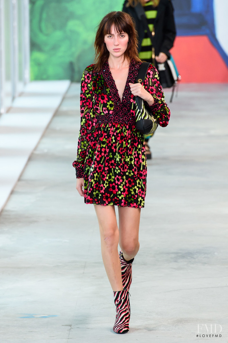 Teddy Quinlivan featured in  the Michael Kors Collection fashion show for Spring/Summer 2019