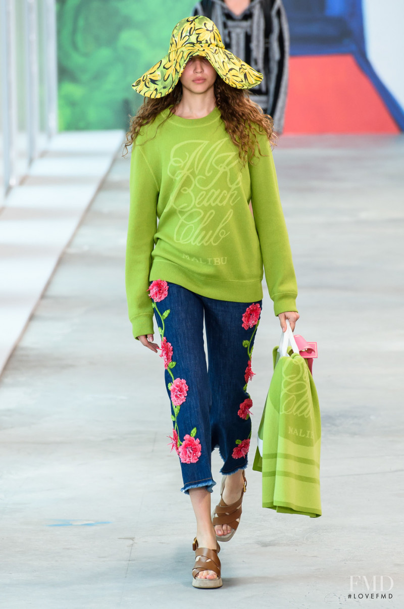 Michelle Gutknecht featured in  the Michael Kors Collection fashion show for Spring/Summer 2019