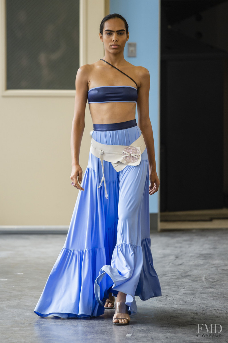 Mansi Kadian featured in  the Maryam Nassir Zadeh fashion show for Spring/Summer 2019