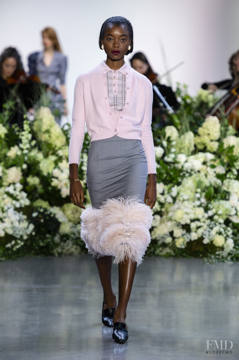 Olivia Anakwe featured in  the Calvin Luo fashion show for Spring/Summer 2019