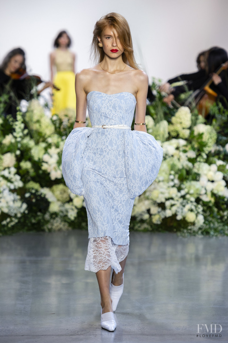 Yeva Podurian featured in  the Calvin Luo fashion show for Spring/Summer 2019