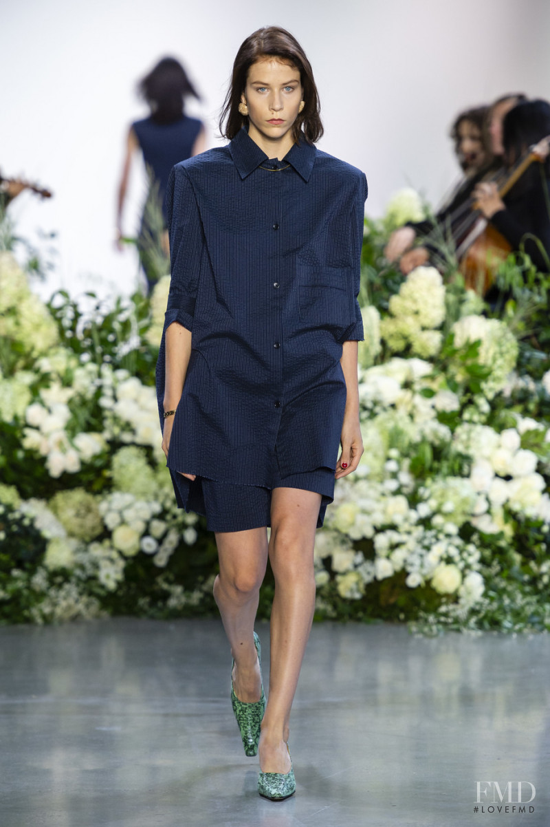Laurien Van Der Holst featured in  the Calvin Luo fashion show for Spring/Summer 2019