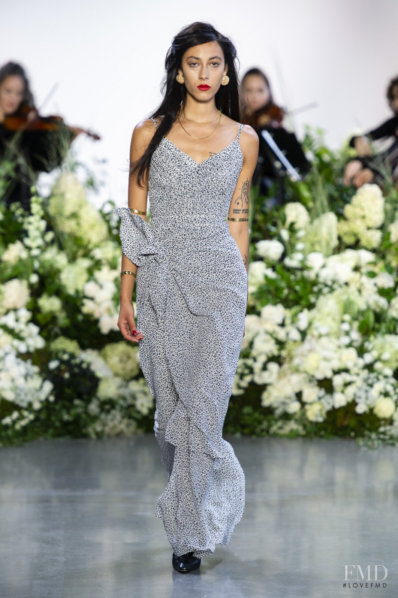 Gaia Orgeas featured in  the Calvin Luo fashion show for Spring/Summer 2019