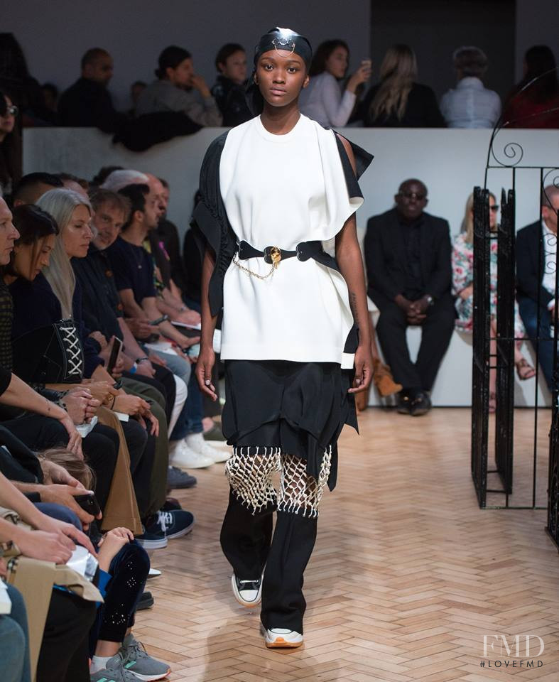 Egypt Amour featured in  the J.W. Anderson fashion show for Spring/Summer 2019