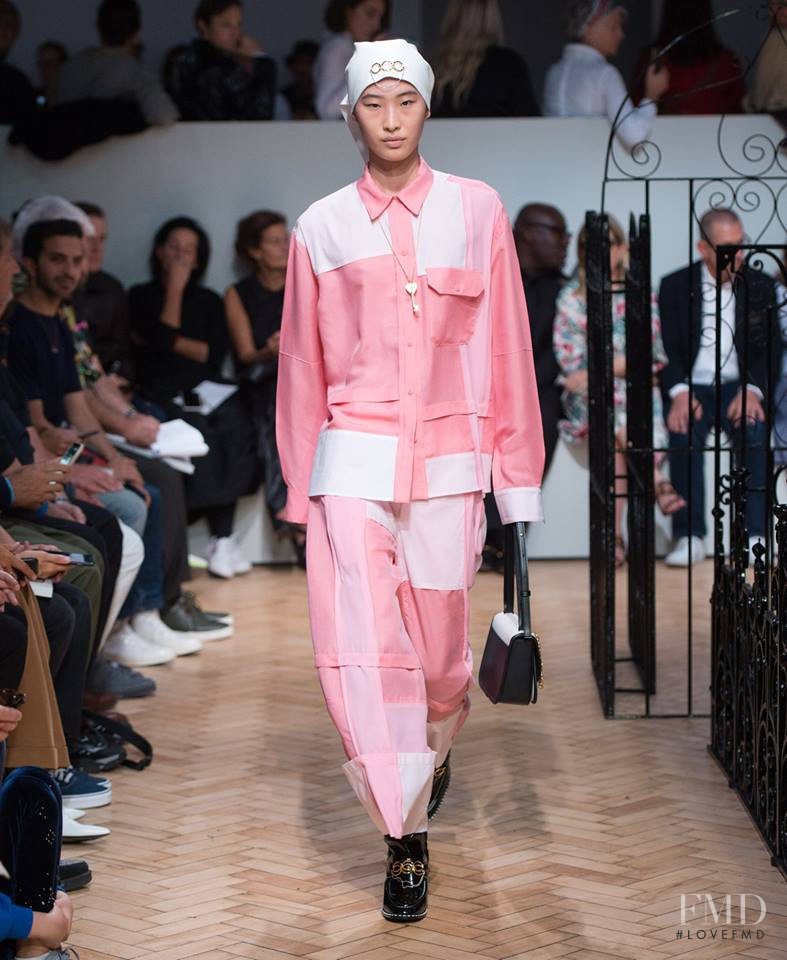 He Jing featured in  the J.W. Anderson fashion show for Spring/Summer 2019