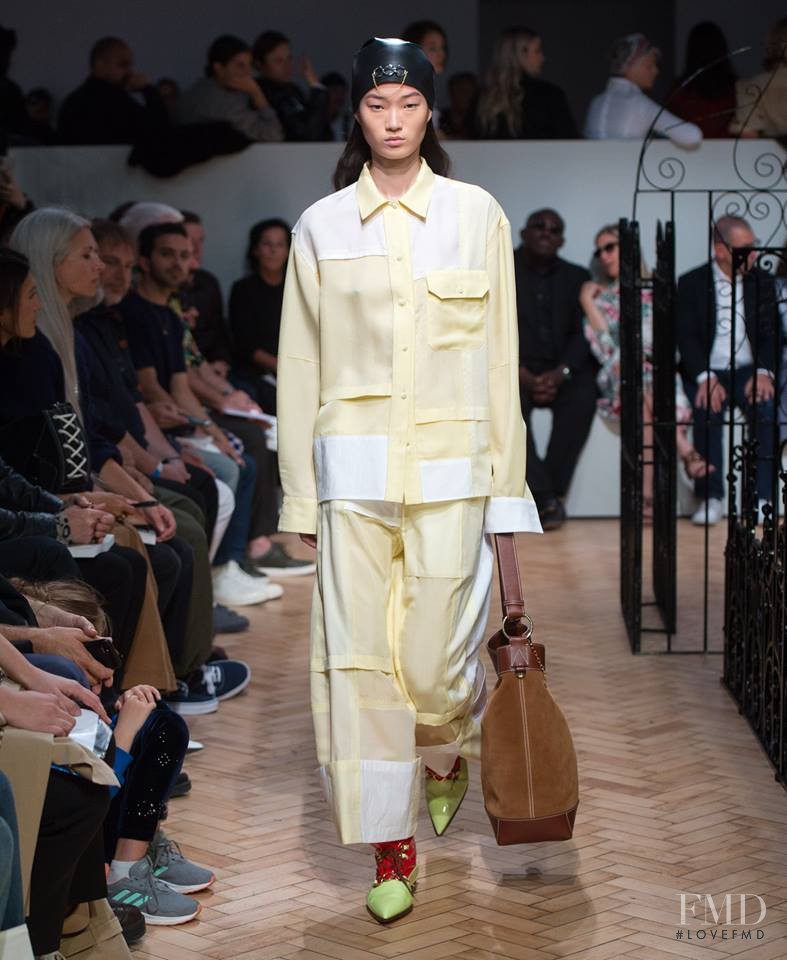 Hyun Ji Shin featured in  the J.W. Anderson fashion show for Spring/Summer 2019