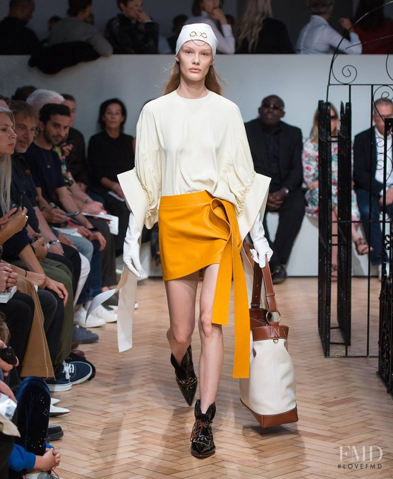 Kris Grikaite featured in  the J.W. Anderson fashion show for Spring/Summer 2019
