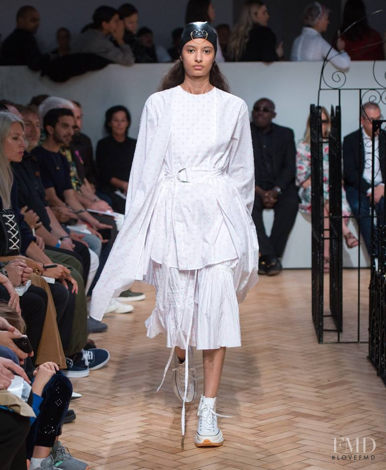 Oudey Egone featured in  the J.W. Anderson fashion show for Spring/Summer 2019