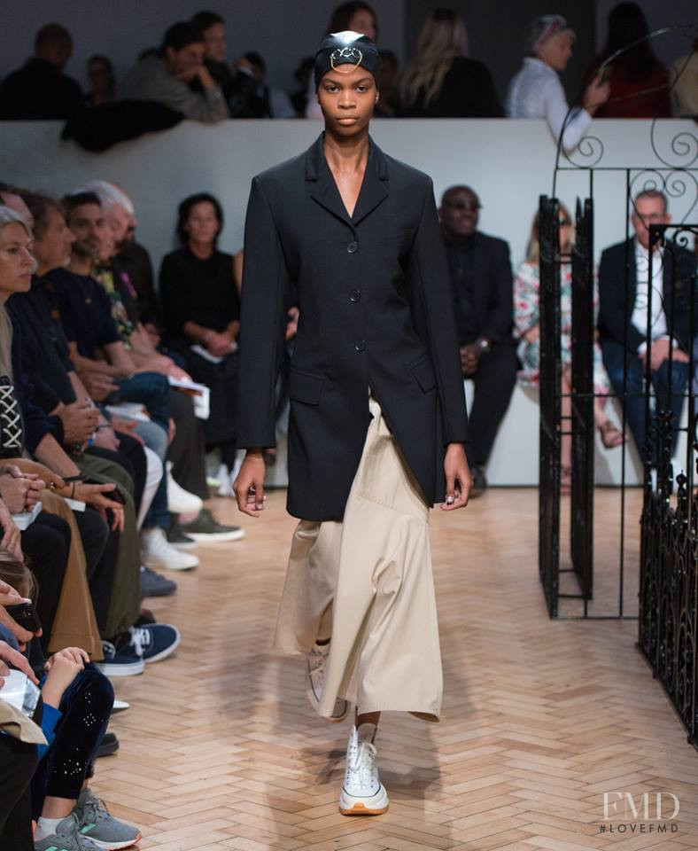Amarachi Ironkwe featured in  the J.W. Anderson fashion show for Spring/Summer 2019