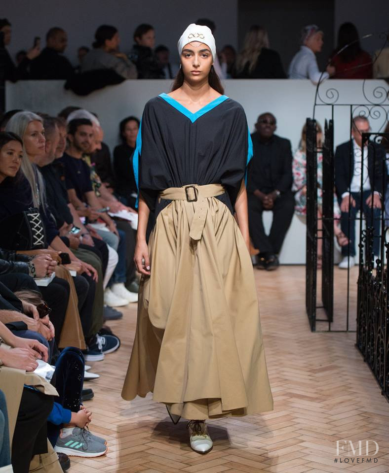 Nora Attal featured in  the J.W. Anderson fashion show for Spring/Summer 2019