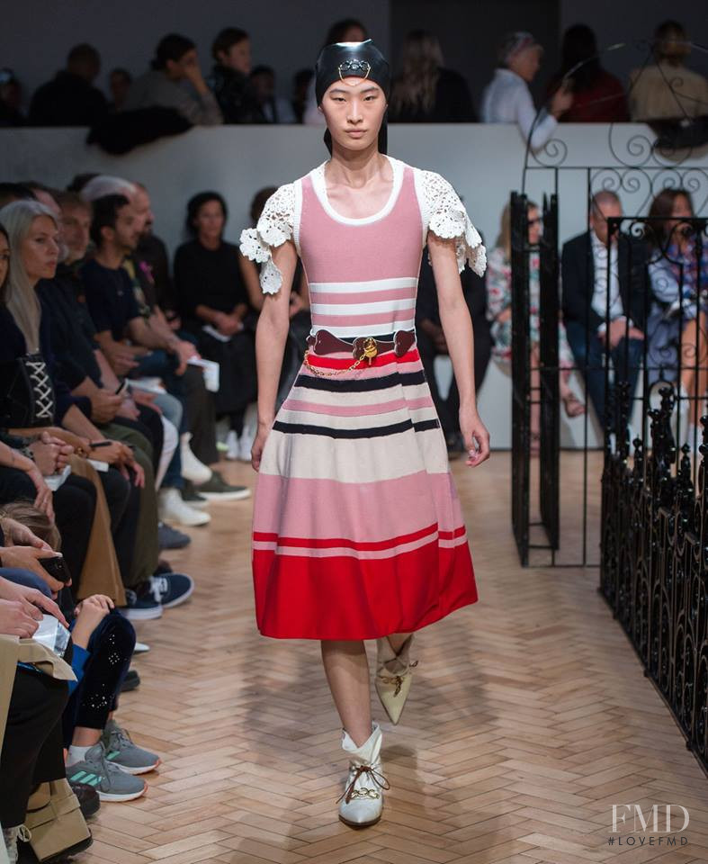 He Jing featured in  the J.W. Anderson fashion show for Spring/Summer 2019