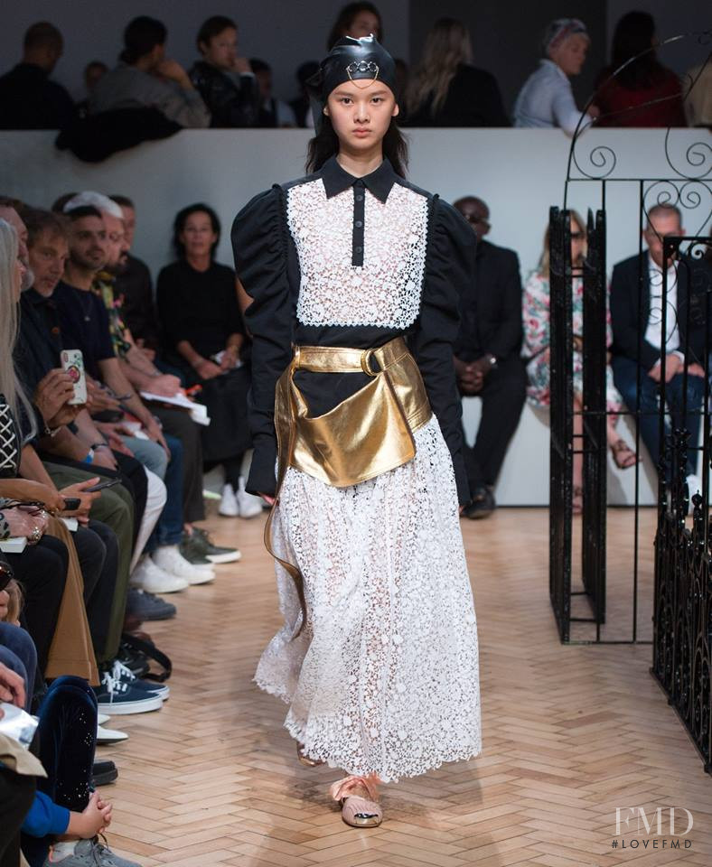Shu Ping Li featured in  the J.W. Anderson fashion show for Spring/Summer 2019