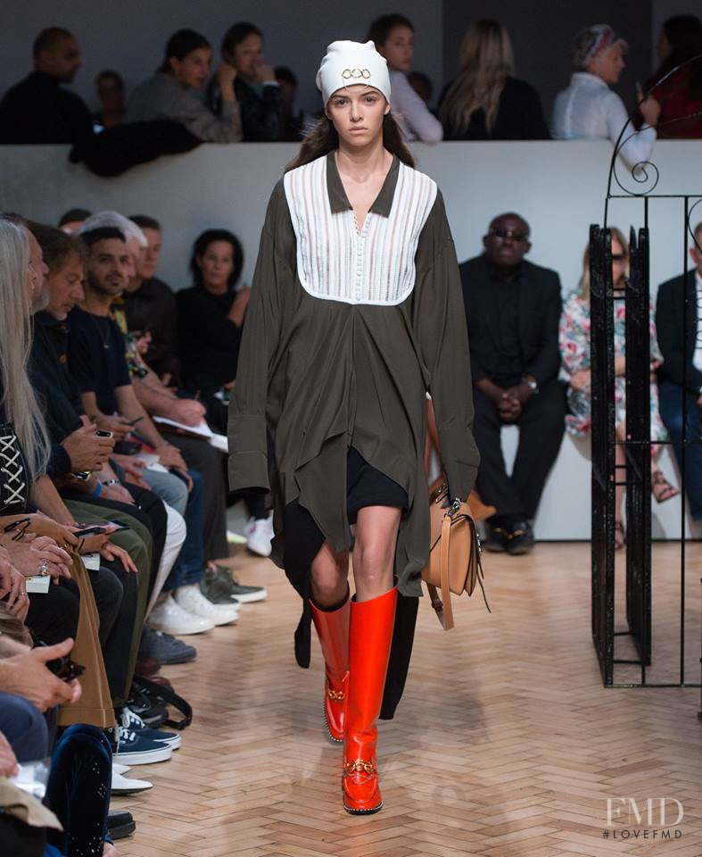 Maria Miguel featured in  the J.W. Anderson fashion show for Spring/Summer 2019