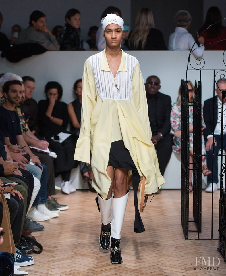 Anyelina Rosa featured in  the J.W. Anderson fashion show for Spring/Summer 2019