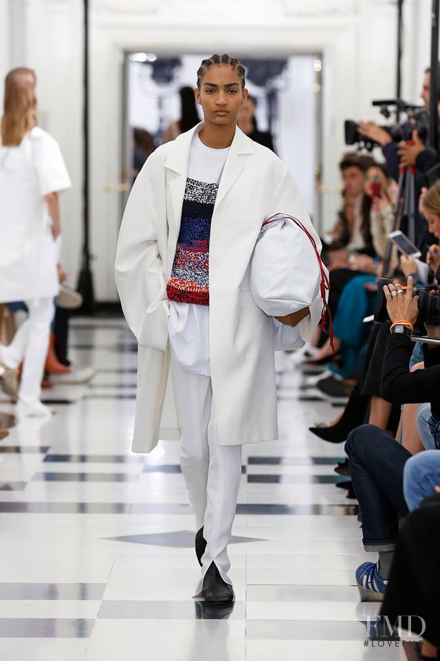 Anyelina Rosa featured in  the Victoria Beckham fashion show for Spring/Summer 2019
