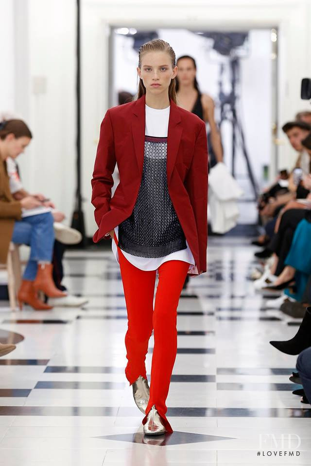 Rebecca Leigh Longendyke featured in  the Victoria Beckham fashion show for Spring/Summer 2019